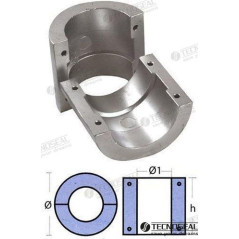 Tecnoseal - ANODO COLLAR EJE, 3-1/2" y/o, 90mm, Zn