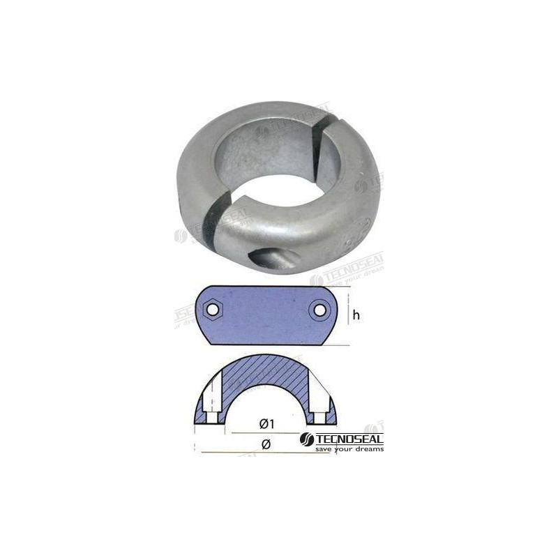 ANODO COLLARIN EJE, 30mm, TECNOSEAL