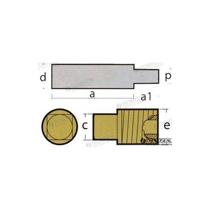 ANODO CATERPILLAR c/TUERCA, S-2016