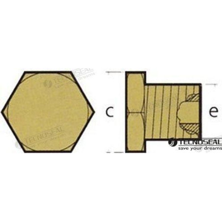 Tecnoseal - TAPON ANODO CATERPILLAR 3412