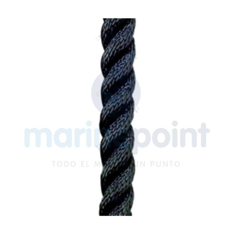 CABO POLIESTER SUPERIOR, NEGRO, 22mm, p/m