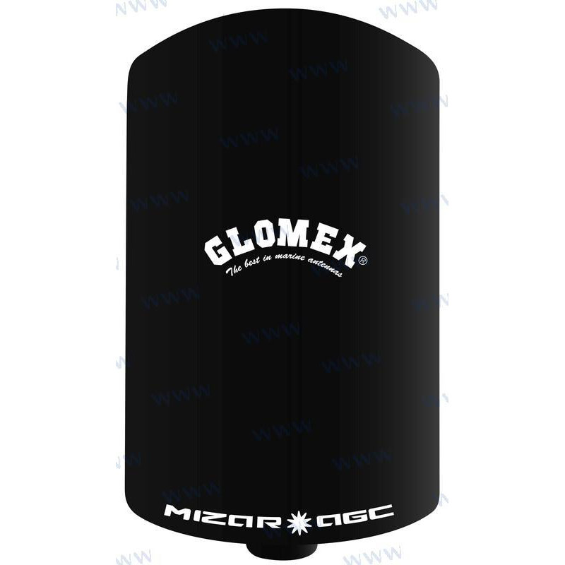 ANTENA GLOMEX TV, 140mm DIAMETRO x 200mm ALTO, 20 dB, 12-24v, NEGRA