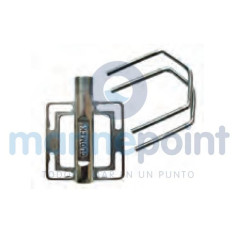 Glomex - SOPORTE INOX CANDELERO DE 22 A 80mm, p/TUBO HORI. Y VERT.