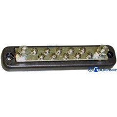 PLACA CONEXION 2 + 10 TORNILLOS, BASE ABS, COBRE ESTAÑADO