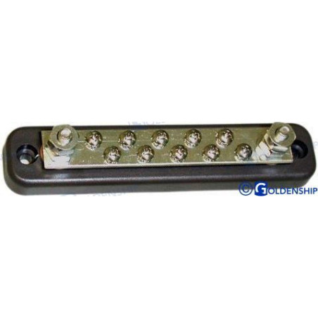 PLACA CONEXION 2 + 10 TORNILLOS, BASE ABS, COBRE ESTAÑADO