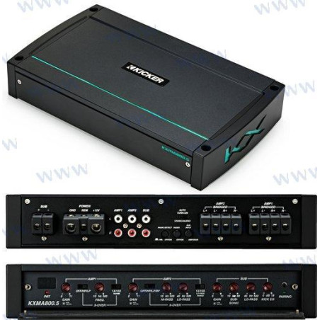 Kicker - AMPLIFICADOR KICKER 800w, 8 CANALES