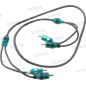 CABLES RCA ALTAVOCES, 2 CANALES, 1m, KICKER