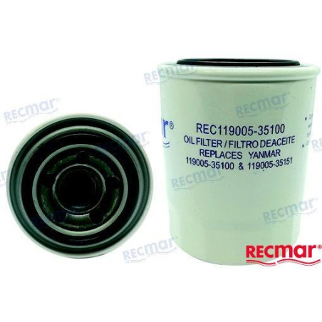 FILTRO ACEITE YANMAR, 119005-35170, 119820-35150