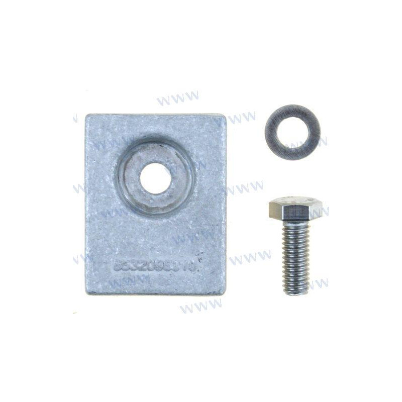 ANODO RECTANGULAR, VOLVO:875815 OMC:0769633, 5030265, 5035786 y SUZUKI:55320-95310 y 311, 55321-95300 y 311...N..