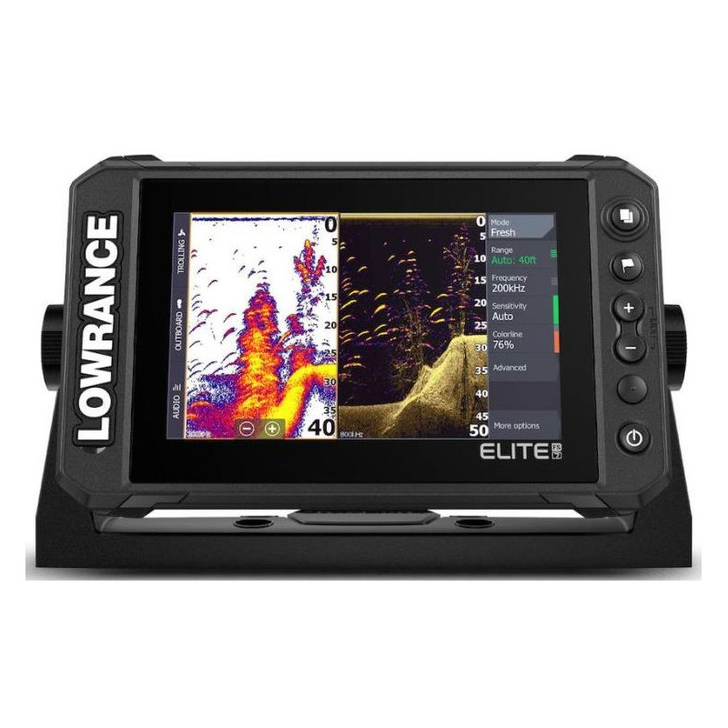 SONDA LOWRANCE ELITE FS 7 + TRANSDUCTOR POPA + CARTA MEDITERRANEO