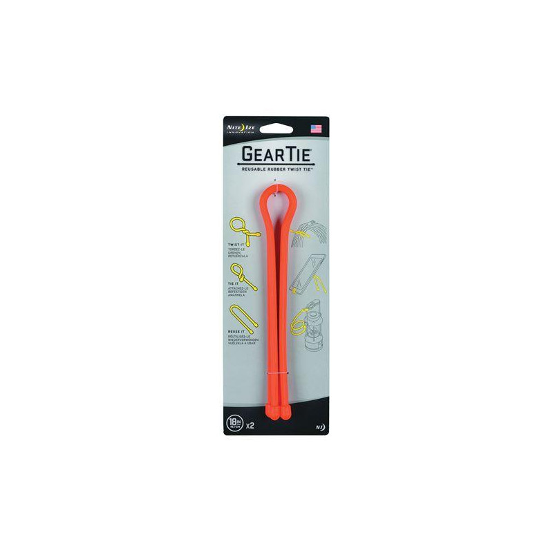 ABRAZADERAS REUSABLES 45,72 cm Naranja, KIT DE 2