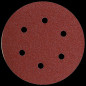 DISCO LIJA VELCRO ROJA, 732 EK.617, 9 AGUJ. 150mm P120