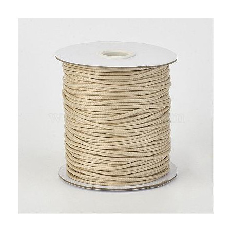 HILO ENCERADO BEIGE, CARRETE 1mm, 50m