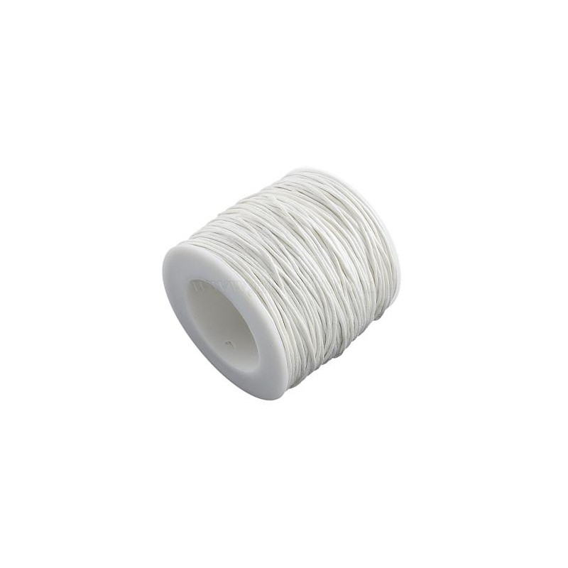 HILO ENCERADO BLANCO, CARRETE 1.5mm, 50m