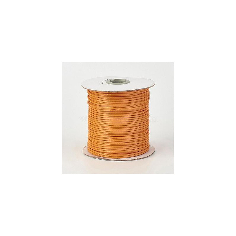 HILO ENCERADO NARANJA, CARRETE 1mm, 50m