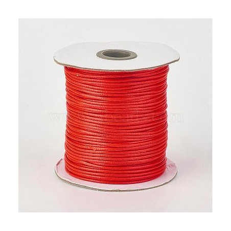 HILO ENCERADO ROJO, CARRETE 1mm, 50m