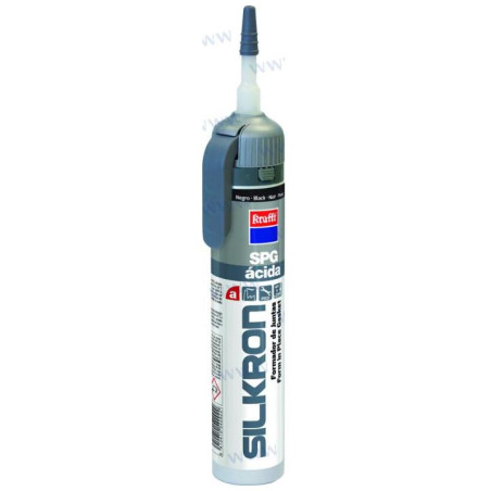 Permatex - FORMADOR DE JUNTAS, SILICONA ACETICA, SILKRON SPG, -60 A 220ºC, NEGRO, 200ml