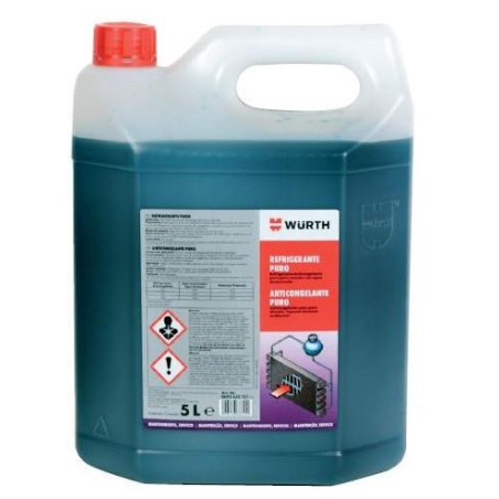 ANTICONGE.CONCENTRADO PURO WÜRTH AZUL 5L