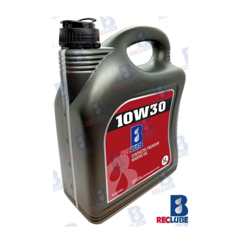 ACEITE MARINO 10W30, SINTETICO, MOTORES GASOLINA, 5L, "CANON ACEITE INCLUIDO"