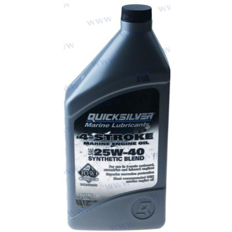 Quicksilver - ACEITE MCM 4T, 25w40, 1L, c/CANON ACEITE INCLUIDO