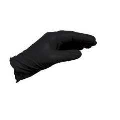 GUANTES NITRILO NEGRO, T-L, DESECHABLES, CAJA 100u