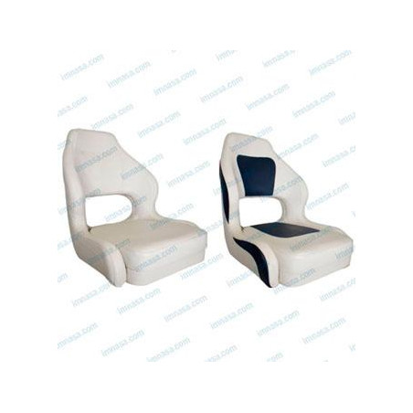 ASIENTO SEMIPIEL, BLANCO, 530 x 640mm