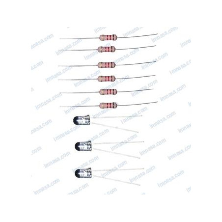 LED BLANCO c/RESISTENCIA p/BESENZONI