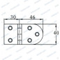 BISAGRA DESMONTABLE 76X40MM, AC