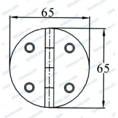 BISAGRA DESMONTABLE 65x65mm