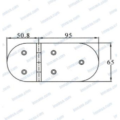 BISAGRA DESMONTABLE 145,8 x 65mm AC