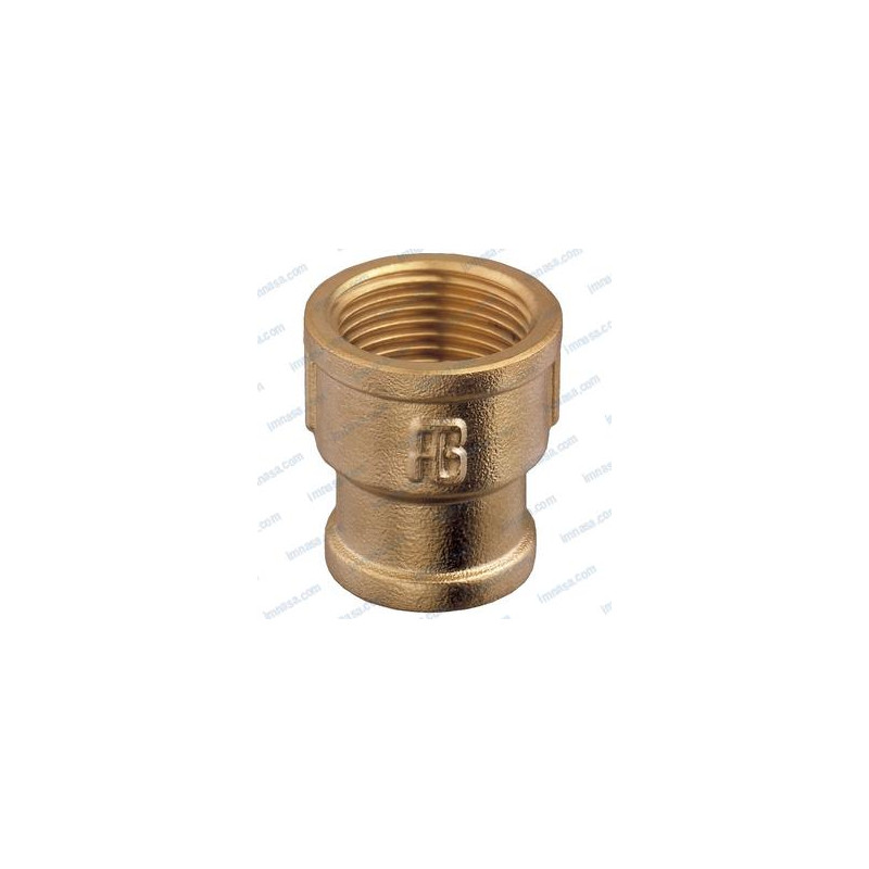 MANGUITO REDUCIDO BRONCE, H-H, 1-1/2" x 1-1/4"