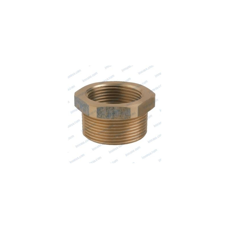 REDUCCION BRONCE MACHO 1-1/4", HEMBRA 1"