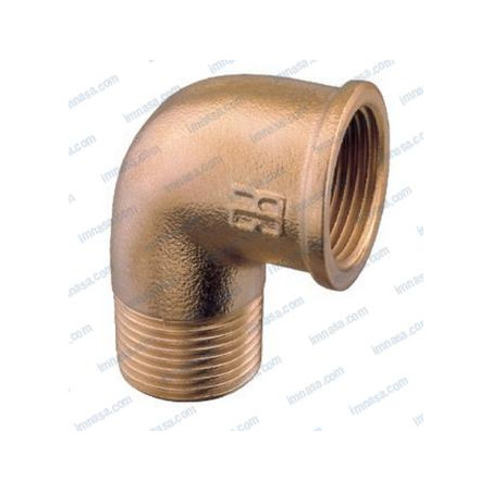 CODO BRONCE M-H 90º 1/2" GUIDI