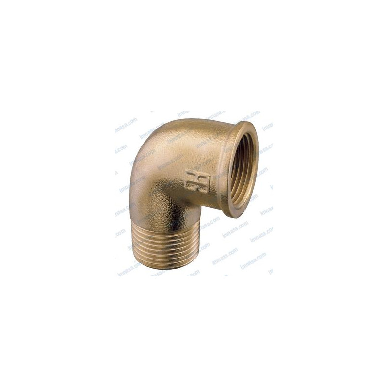 CODO MACHO-HEMBRA, LATON, EN12165, 1-1/4", GUIDI