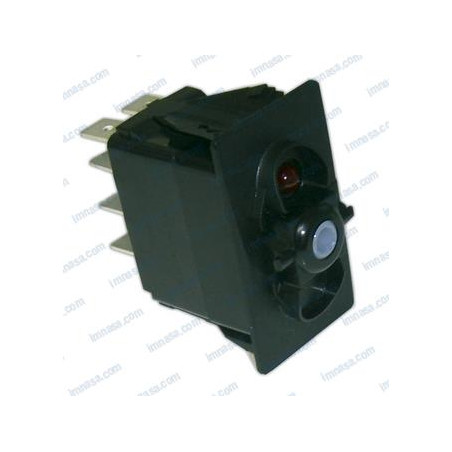 INTERRUPTOR PANEL ON/OFF, 12v, ROJO, UNIPOLAR, 2T