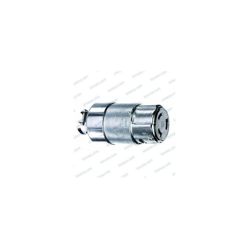 CONECTOR HUBELL 125/250v, 50 A, 3p, 4H INOX