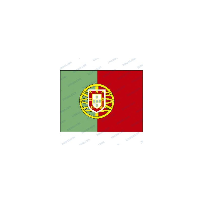 BANDERA PORTUGAL 30x45 cm, C/ESCUDO