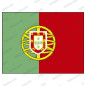 BANDERA PORTUGAL C/ESCUDO  45x30