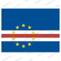 BANDERA CABO VERDE 30 x 45 cm