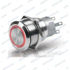 Hella - INTERRUPTOR PULSADOR, ON-OFF 12v c/ LED ROJO