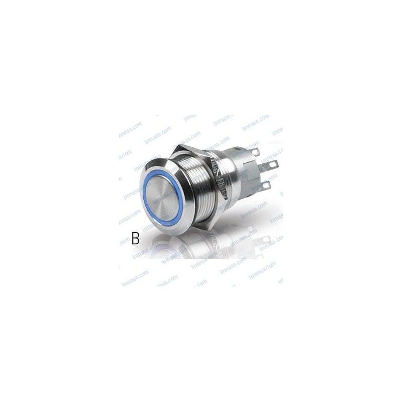 INTERRUPTOR ON/OFF 24v c/LED AZUL