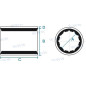 COJINETE ARBOTANTE 1-1/4" x 1-1/2" x 5", CARAVEL