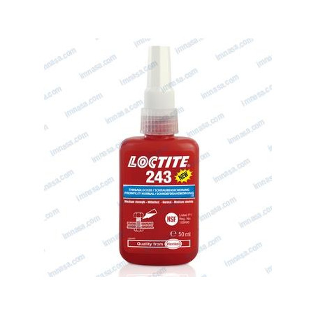 FIJADOR LOCTITE 243 TORNILLOS, 24ml AZUL