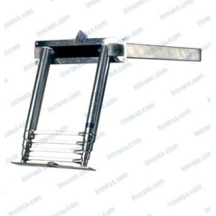 ESCALERA INOX EMPOTRADA PLATAFORMA, 4 PELDAÑOS