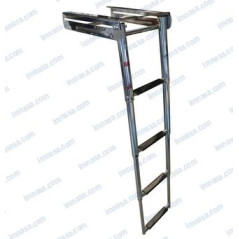 ESCALERA INOX 4p BAJO PLATAFORMA, 300 x 395 x 75mm...DEP