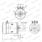 MOTOR MOLINETE THUNDER, 24v 1000w, 3 terminales.