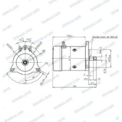 MOTOR MOLINETE TIGRES 12v 1000w