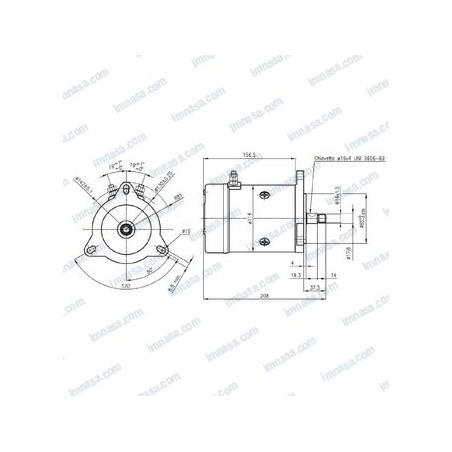 MOTOR MOLINETE TIGRES 12v 1000w