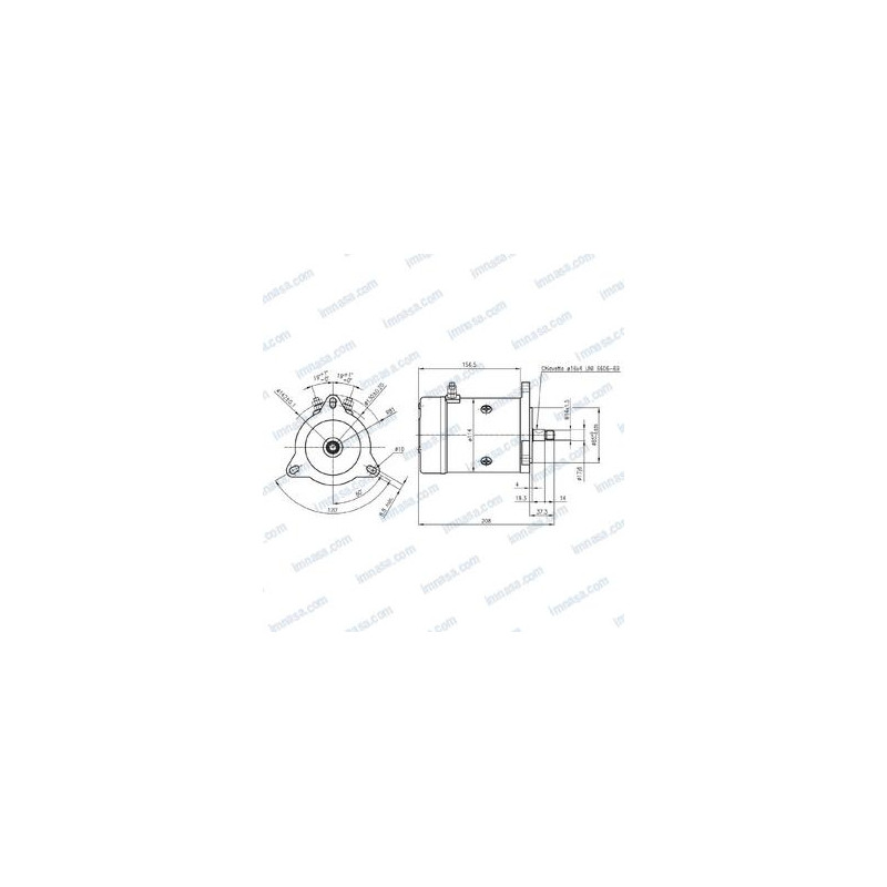 MOTOR MOLINETE TIGRES 24v 1000w