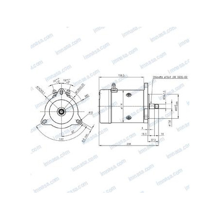 MOTOR MOLINETE TIGRES 24v 1000w